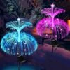 WRRLIGHT Solar Garden Lights - New Upgraded Solar Jellyfish Lights 2 Pack Solar Lights For Outside Solar Outdoor Waterproof Lights For Pathway Yard Patio Lawn Christmas Party Decor