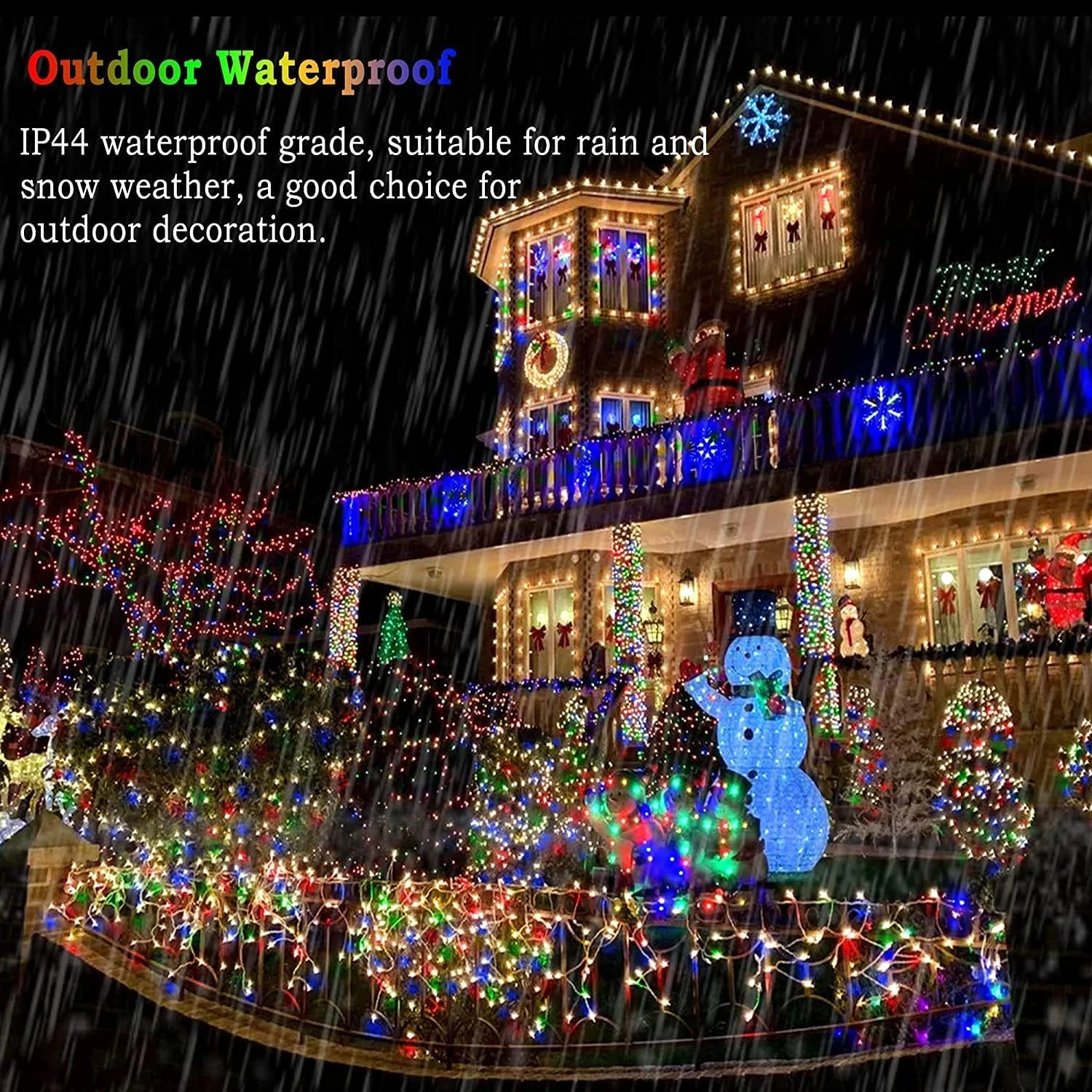 KNONEW 403ft 1000 LED String Lights Outdoor Christmas Lights 8 Modes & Timer Fairy Light Plug In Waterproof LED String Lights For Xmas Yard Tree Wedding Party Holiday Decorations (Multicolor) 2 KNONEW 403ft 1000 LED String Lights Outdoor Christmas Lights 8 Modes & Timer Fairy Light Plug In Waterproof LED String Lights For Xmas Yard Tree Wedding Party Holiday Decorations (Multicolor) - Image 2