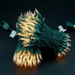 YULETIME Clear Christmas Lights With Green Wire, 66 Feet 200 Count UL Certified String Lights, Pack Of 2 Sets 33 Ft 100 Count Incandescent Mini Light Set (Clear) -Xmas Lighting Shop 81DFOs 3lWL. AC SL1500