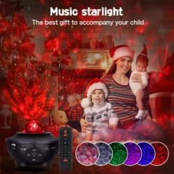 BS ONE Star Projector, Galaxy Projector, Ocean Wave Night Light Starry Light Projector For Kids Bedroom/Game Rooms/Christmas Decoration With Bluetooth Speaker And Remote Control -Xmas Lighting Shop 81DeVZ2gxaL. AC SL1500