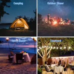 Solar Lantern Fairy Lights, Outdoor Waterproof Solar Garden Decor - 30 LED String Fairy Firefly Jar Lights Solar Powered Lanterns | Decorations For Patio Yard Lawn Party Wedding Christmas- Colorful -Xmas Lighting Shop 81Dw975Z7 L. AC SL1500