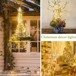 ANGMLN Solar Waterfall Fairy Bunch Lights Outdoor Waterproof,200 LEDs 8 Modes Watering Can Light (No Watering Can), Solar Powered Firefly Moon Plants Christmas Tree Vines Decorations -Xmas Lighting Shop 81E7ojOBBL. AC SL1500