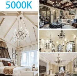 Energetic Smarter Lighting Dimmable E12 LED Candelabra Bulb,60 Watt Equivalent B11 LED Chandelier Bulbs, Daylight 5000K, 550LM, 5 Watt Halloween Christmas Decoration Filament Candle,UL Listed, 12pk 13 Energetic Smarter Lighting Dimmable E12 LED Candelabra Bulb,60 Watt Equivalent B11 LED Chandelier Bulbs, Daylight 5000K, 550LM, 5 Watt Halloween Christmas Decoration Filament Candle,UL Listed, 12pk -Xmas Lighting Shop 81ECiGSFnJL. AC SL1500