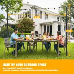 Dibaful 2 Pack String Light Poles For Outside, 9FT Metal Poles For Outdoor String Lights, Hanging Christmas Light Pole, Outdoor Decorations For Patio Backyard Garden Bistro Deck Party Holiday -Xmas Lighting Shop 81EoSbeeHqL. AC SL1500