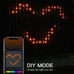 GENERIC OnO Christmas Decorations Led Curtain Lights - 2022 Upgrade - 6.6x6.6ft - 400 LED Twinkle Fairy String Light For Bedroom - APP Remote Control RGB Color And DIY Changing Backdrop Light For Home Decor -Xmas Lighting Shop 81FatG4OuXL. AC SL1500