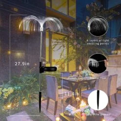 Epicgadget Solar Weeping Willow Firework Light, Outdoor Jellyfish Solar Garden Decorative Stake Lights For Walkway Pathway Backyard Christmas Decoration Parties (2 Pieces) (Multi-Colored) -Xmas Lighting Shop 81G8FCAfmxL. AC SL1500