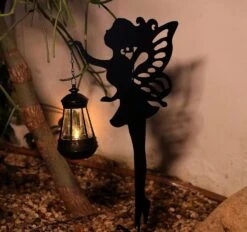 Fairy Solar Light Garden Decor For Outside Metal Statues Solar Landscape Lights For Lawn Yards, Home Backyard Accents A Great Gardening & Christmas Gift For Women -Xmas Lighting Shop 81GBQY4AOOL. AC SL1500