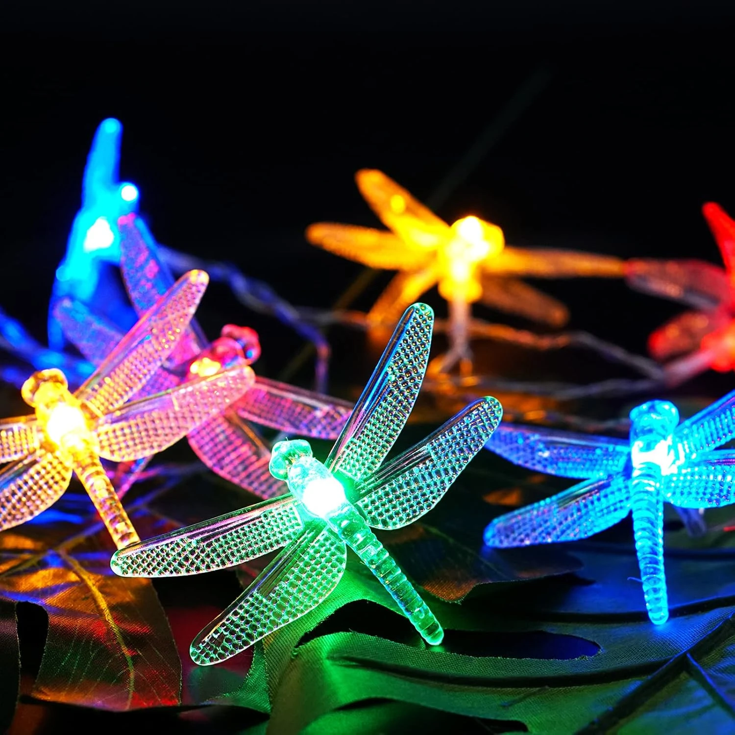 Dragonfly Starry String Lights 10ft 20 LED Decorative Twinkle Fairy Lighting Strand Battery Powered With 2 Modes For Bedroom Wedding Birthday Party Christmas Decor (Multi-Colored) 1 Dragonfly Starry String Lights 10ft 20 LED Decorative Twinkle Fairy Lighting Strand Battery Powered With 2 Modes For Bedroom Wedding Birthday Party Christmas Decor (Multi-Colored)