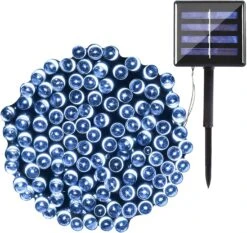 Solar Christmas Lights, 78.8FT 200 LED Solar String Lights Outdoor Waterproof, 8 Lighting Modes Solar Fairy Lights For Indoor/Outdoor Garden, Patio, Yard, Christmas,Wedding Party Decor (White)