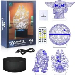 3D Illusion Star Wars Night Light,4 Pattern With Timing Function Star Wars Toys LED Night Lamp For Room Decor,Great Birthday Christmas Gifts For Star Wars Fans Boys Girls Men 13 3D Illusion Star Wars Night Light,4 Pattern With Timing Function Star Wars Toys LED Night Lamp For Room Decor,Great Birthday Christmas Gifts For Star Wars Fans Boys Girls Men -Xmas Lighting Shop 81HXA4VOxVL. AC SL1500