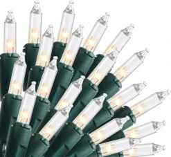 Joiedomi 450(3x150) Counts Clear Green Wire Christmas Lights, Warm White String Lights For Indoor Or Outdoor Christmas Decorations