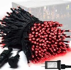 JMEXSUSS 250 LED Red Halloween String Lights With 8 Modes, 91.5ft Expandable Christmas Lights Outdoor Waterproof, Red LED Lights Indoor For Tree Patio Bedroom Party Christmas Halloween Decorations