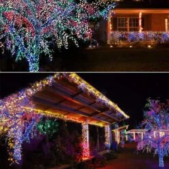 Homeleo Outdoor Christmas Lights Multicolored, 165 Feet/300 LED Super Long String Lights For Patio, Garden, Christmas, Party, Wedding, Bedroom, Indoor Decoration(Multi-Color,8 Lighting Modes) -Xmas Lighting Shop 81HfoKaYHRL. AC SL1200