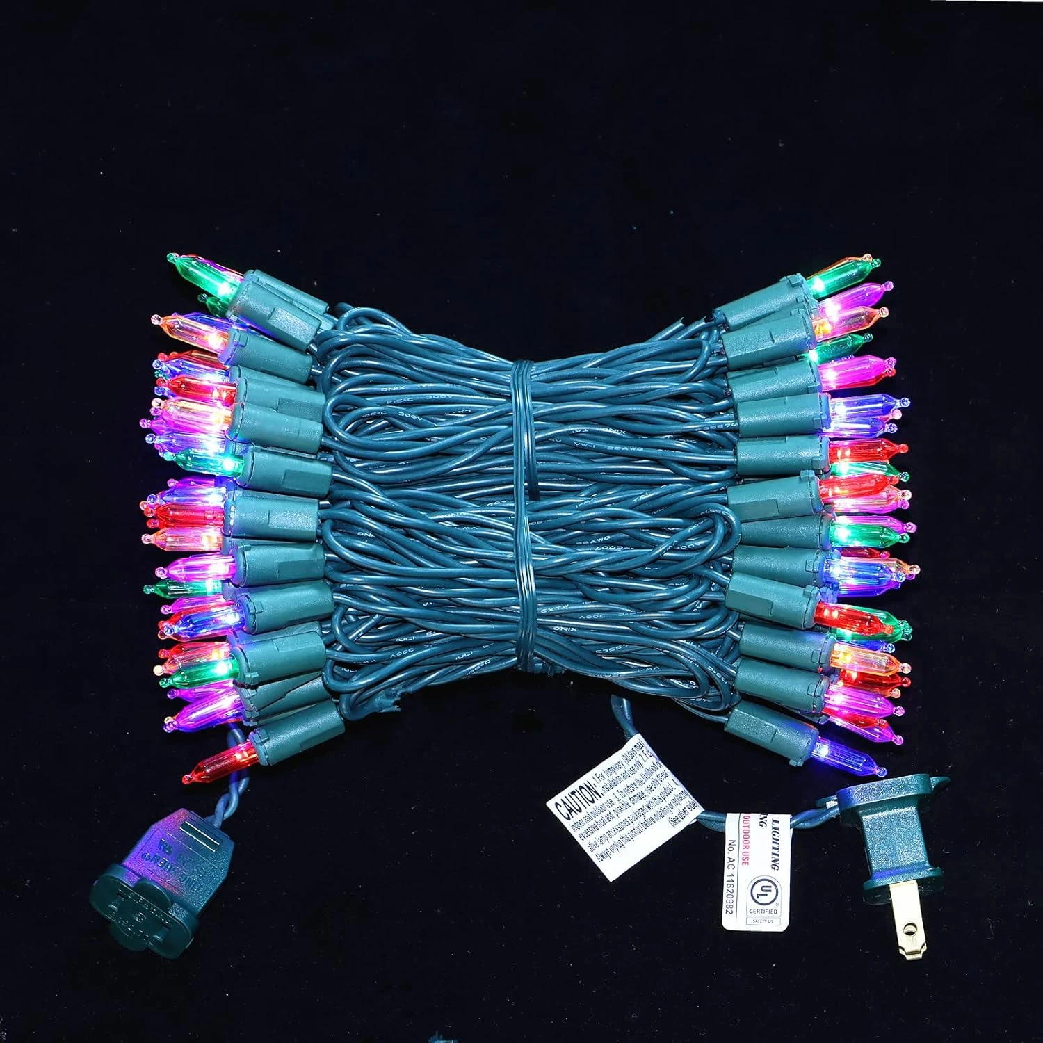 JinBest 100 LED Multicolor Christmas Lights, 35 FT Green Wire String Lights, For Indoor And Outdoor Party, Trees, Garden, Patio 5 JinBest 100 LED Multicolor Christmas Lights, 35 FT Green Wire String Lights, For Indoor And Outdoor Party, Trees, Garden, Patio - Image 5