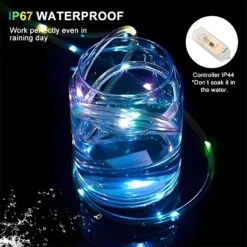 ANJAYLIA 66ft 200 LED Rope Lights Outdoor, Waterproof 16 Colors Changing String Lights Plug In With Remote Control Indoor Twinkle Fairy Lights For Bedroom Garden Party Halloween Christmas Decorations -Xmas Lighting Shop 81I usGgA4L. AC SL1500