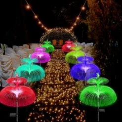 ZWJBSGY Solar Lights Outdoor - New Upgraded Solar Jellyfish Light, 3 Pack Waterproof Colored Changing Solar Flowers Garden Lights For Pathway Patio Yard Deck Walkway Christmas Decoration -Xmas Lighting Shop 81I vHuLplL. AC SL1500