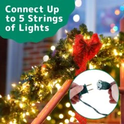 PREXTEX Christmas Lights (20 Feet, 100 Lights) - Clear White Christmas Tree Lights With Green Wire - Indoor/Outdoor String Lights - Warm White Twinkle Lights -Xmas Lighting Shop 81IMNJC6uCL. AC SL1500