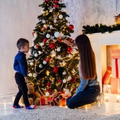 Battery Operated String Lights, 42.6ft 120 LED Battery Powered Fairy Lights With Timer And 8 Modes, IP 65 Waterproof Twinkle Lights For Indoor Outdoor Christmas Tree Wedding Party Bedroom(Warm White) -Xmas Lighting Shop 81IrquPz1KL. AC SL1500