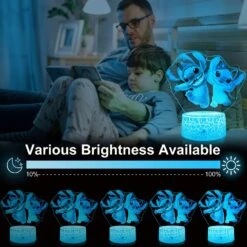 GIMFRY Stitch Night Light Cute Stitch Gifts For Girls 16 Colors Changing With Remote&Touch Models Room Decor Stitch Lamp Birthday Christmas Party Decoration Present For Kids And Stich Lovers -Xmas Lighting Shop 81JXuTzz69L. AC SL1500