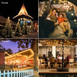 Ankilo [2 Pack] Newest Globe String Lights, 3M 30 LED Battery Powered Fairy Light, 2 Modes Hanging Light Decorative Christmas Lights For Bedroom, Wedding, Party, Patio, Festival -Xmas Lighting Shop 81KgVRgGX2L. AC SL1500