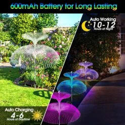 BEIDOULU Solar Garden Lights - New Upgraded Solar Jellyfish Lights 3 Pack Solar Lights For Outside Solar Outdoor Waterproof Lights For Pathway Yard Patio Lawn Christmas Party Decor -Xmas Lighting Shop 81Lb0Pn2QJL. AC SL1500