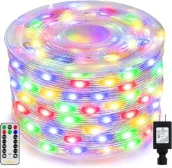 Ollny Christmas Lights Outdoor Indoor, 400LED 131ft Christmas Tree Lights, String Lights IP67 Waterproof 8 Modes Fairy Lights Plug In For House Party Yard Decorations (Multicolor)
