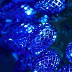 C9 Christmas Lights, 50 LEDs 24.5FT Faceted String Lights Connectable Commercial Grade Indoor Outdoor, 120V UL Certified Xmas Strawberry Tree Light Strand For Halloween Garden Patio Parties, Blue -Xmas Lighting Shop 81M3nJExfcL. AC SL1500