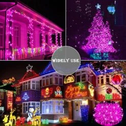 600LED Pink String Lights, 197FT Valentine Fairy Lights Clear Wire 8 Lighting Modes, Extendable Waterproof Romantic Pink Christmas Lights For Wedding Girls Birthday Party Valentine's Day Decorations -Xmas Lighting Shop 81M9Mbbf8XL. AC SL1500