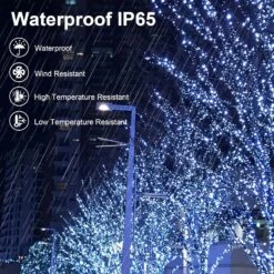 Solar String Light Outdoor 8 Lighting Modes 72FT 200 LED Solar Powered Christmas Lights Outdoor Waterproof Fairy String LightsTwinkle Lights For Christmas, Garden, Patio, Christmas Tree, Party (White) -Xmas Lighting Shop 81MM6sYCYUL. AC SL1500
