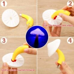 4 Pieces LED Mushroom Night Light Lamp Plug In Mushroom Night Lamp Lights Wall Lamps Nightlight Mushroom Lamp For Adults Kids Thanksgiving Day Christmas -Xmas Lighting Shop 81MiFQiwRVL. AC SL1500