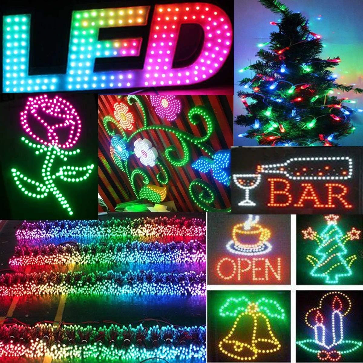 Odlamp 50pcs WS2811 Dream Color Changing RGB Addressable LED Pixel String Light Waterproof 12mm DC5V For Christmas Party Advertising Board Decoration (DC5V 50pcs) 3 Odlamp 50pcs WS2811 Dream Color Changing RGB Addressable LED Pixel String Light Waterproof 12mm DC5V For Christmas Party Advertising Board Decoration (DC5V 50pcs) - Image 3