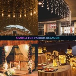 XTELARY Fairy Lights Plug In, 66ft 200 LED String Lights With Music Mode RGB Color Changing Twinkle Lights With Remote, App Control Christmas Fairy Lights For Bedroom, Party, Outdoor Indoor Decor 11 XTELARY Fairy Lights Plug In, 66ft 200 LED String Lights With Music Mode RGB Color Changing Twinkle Lights With Remote, App Control Christmas Fairy Lights For Bedroom, Party, Outdoor Indoor Decor -Xmas Lighting Shop 81NOPFwscfL. AC SL1500