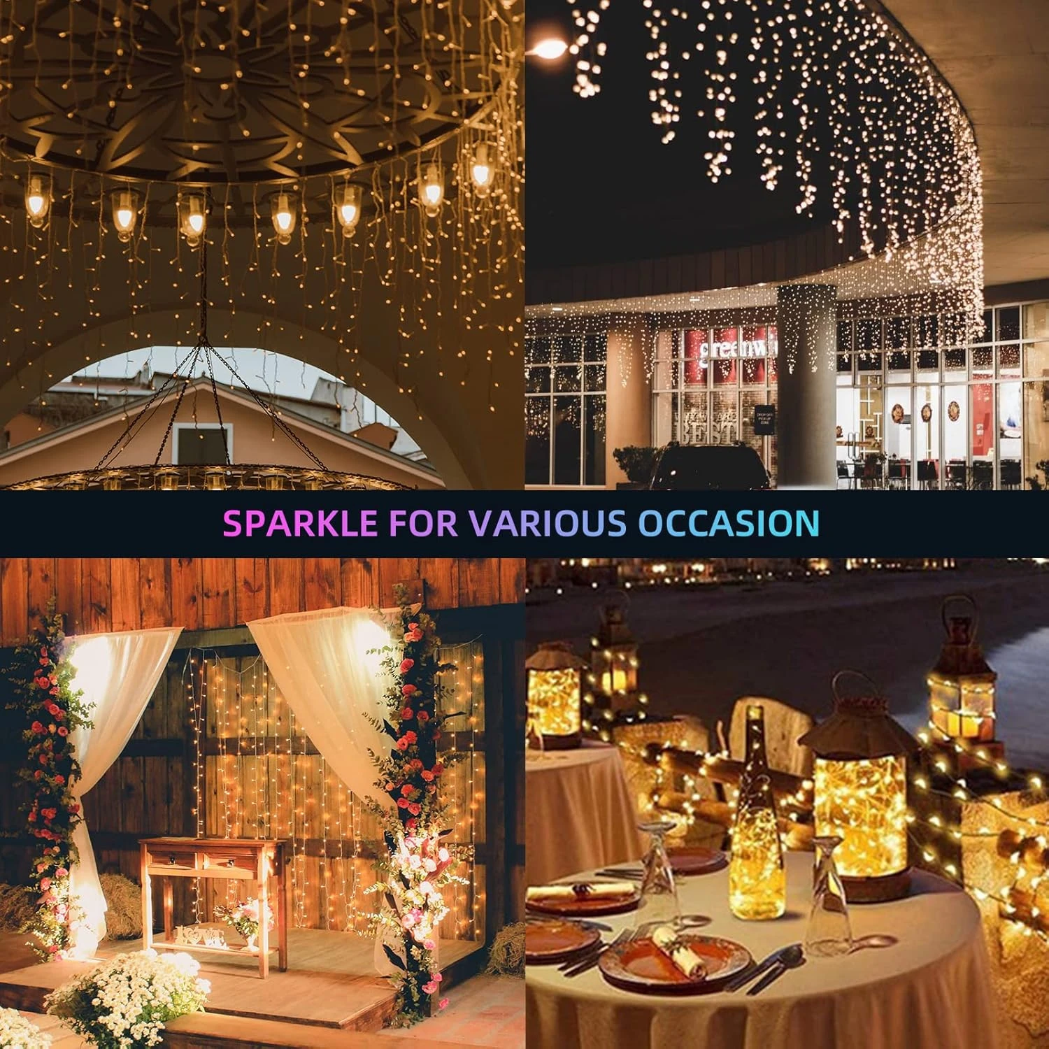 XTELARY Fairy Lights Plug In, 66ft 200 LED String Lights With Music Mode RGB Color Changing Twinkle Lights With Remote, App Control Christmas Fairy Lights For Bedroom, Party, Outdoor Indoor Decor 6 XTELARY Fairy Lights Plug In, 66ft 200 LED String Lights With Music Mode RGB Color Changing Twinkle Lights With Remote, App Control Christmas Fairy Lights For Bedroom, Party, Outdoor Indoor Decor - Image 6