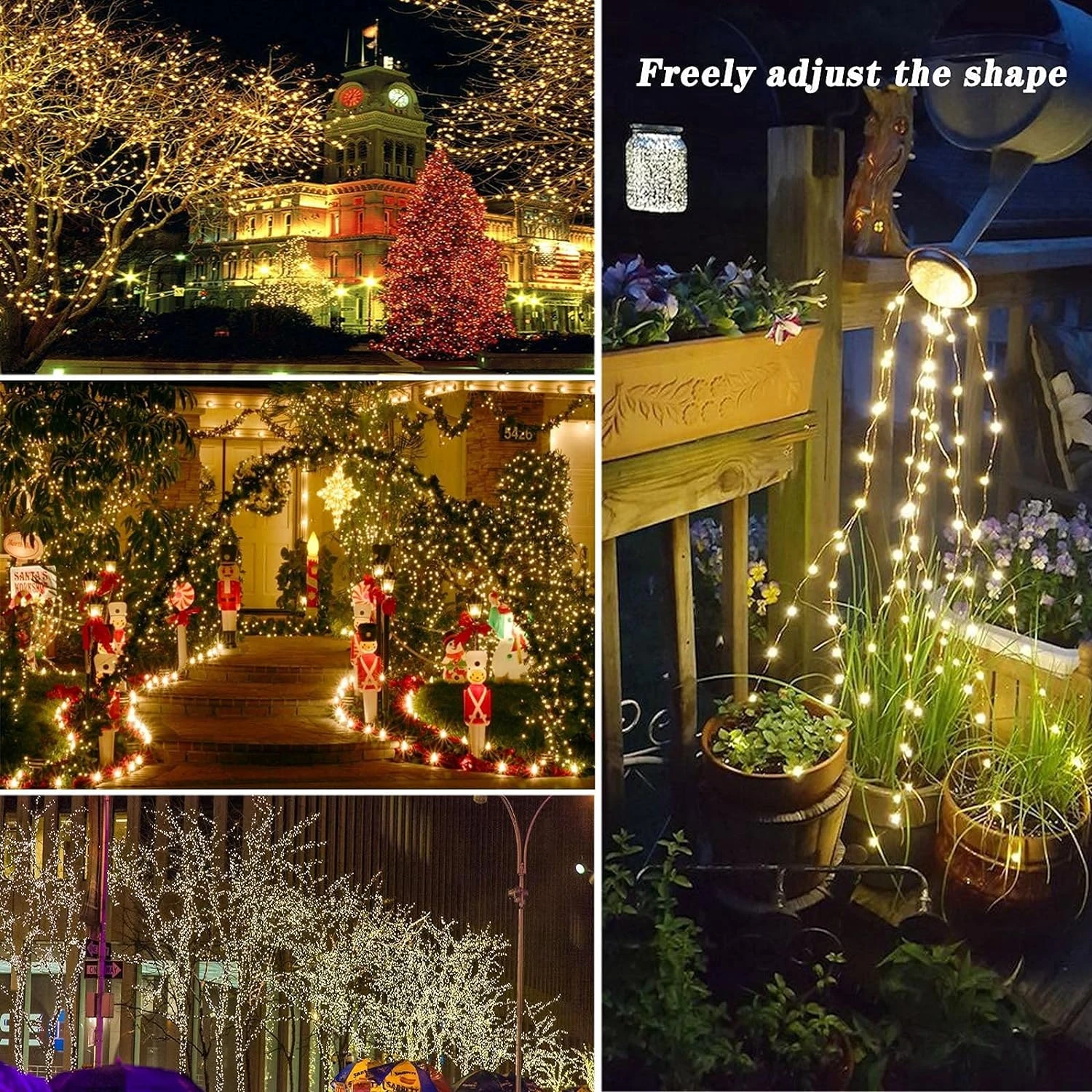 4Pack Each 40FT 100 LED Solar String Lights, Solar Fairy Lights Outdoor Waterproof With 8 Modes, Solar Twinkle Lights For Tree Christmas Wedding Party Decorations Garden Patio (Warm White) 2 4Pack Each 40FT 100 LED Solar String Lights, Solar Fairy Lights Outdoor Waterproof With 8 Modes, Solar Twinkle Lights For Tree Christmas Wedding Party Decorations Garden Patio (Warm White) - Image 2