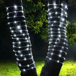 ICRGB Solar Rope Lights Outdoor, 66FT 200 LED Solar String Light, Outdoor IP67 Waterproof 8 Modes Garden Christmas Lights Decorative For Outdoor Pool Patio Porch Tree Wedding Christmas -Xmas Lighting Shop 81NxuOTUR3L. AC SL1500