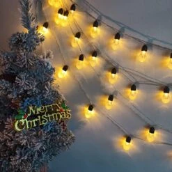 Globe String Lights Battery Operated 23FT 8 Lighting Modes Dimmable With Remote, Remote Battery Lights Waterproof Decorative Hanging String Lights For Indoor Outdoor Garden Patio Christmas Party -Xmas Lighting Shop 81O2PbfVhEL. AC SL1500