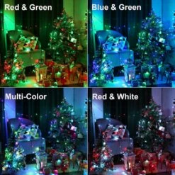 IBaycon 100 LED RGB C6 Christmas Lights Outdoor, 32.5ft Color Changing String Lights, Dimmable Waterproof Connectable Tree Lights With Remote & Timer For Christmas Decorations -Xmas Lighting Shop 81OMmPMb7mL. AC SL1500 1