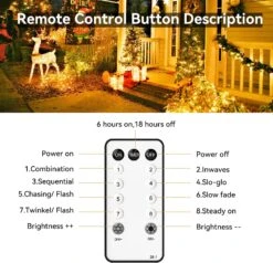 Warm Yellow Christmas Halloween 320 LED String Lights 122FT Outdoor String Lights With 8 Modes Plug In Waterproof Fairy Lights Indoor For Party Carnival Supplies, Outdoor Patio Yard Lawn Garden Decor -Xmas Lighting Shop 81OYs86wL8L. AC SL1500