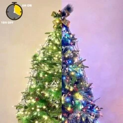 Voice-Control & Music Sync) 164FT 500 LED Smart Color Changing Christmas String Lights, (Multi-Colored To Warm White) Christmas Tree Lights Outdoor Indoor With Timer Function & Smart Remote & 11 Mode -Xmas Lighting Shop 81Oi6vmR9oL. AC SL1500