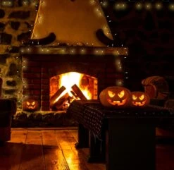 Candy Corn Halloween Lights Set, 100 Incandescent Orange And Yellow Mini String Lights UL Certified Christmas Lights Black Wire For Indoor Outdoor Use Holiday Decorations -Xmas Lighting Shop 81P7re8GaDS. AC SL1500