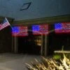 Dazzle Bright American Flag Net Lights, 324 LED Waterproof USA Flag String Lights With 8 Modes, Connectable Independence Christmas Day Decorations For Indoor Outdoor Party Yard Garden Decor
