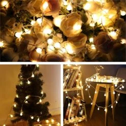 49ft 100 LED Globe String Lights With Remote, 8 Modes, Plug-in Fairy String Lights For Indoor Outdoor Party Wedding Christmas Tree Garden, Warm White - Eco-Friendly, Durable And Energy-Saving 14 49ft 100 LED Globe String Lights With Remote, 8 Modes, Plug-in Fairy String Lights For Indoor Outdoor Party Wedding Christmas Tree Garden, Warm White - Eco-Friendly, Durable And Energy-Saving -Xmas Lighting Shop 81PwQh49ZtL. AC SL1500