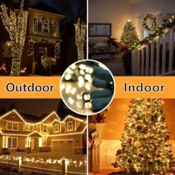 Wominoy 25ft 50 Counts Warm White LED Christmas Lights - Commercial Grade White Christmas Lights Outdoor Waterproof, LED String Lights Indoor 5mm Wide Angle Green Wire, Xmas Tree Lights, IP:65, UL -Xmas Lighting Shop 81Q1eLL24mL. AC SL1500 1