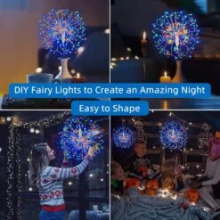 360 LED Hanging Starburst Sphere Lights 2 Pack Battery Operated Firework Light Remote Control 8 Mode Waterproof Silver Wire Fairy Light Chandelier For Gazebo Girl Gift Christmas Indoor Outdoor Decor 13 360 LED Hanging Starburst Sphere Lights 2 Pack Battery Operated Firework Light Remote Control 8 Mode Waterproof Silver Wire Fairy Light Chandelier For Gazebo Girl Gift Christmas Indoor Outdoor Decor -Xmas Lighting Shop 81QZeYIVxZL. AC SL1500