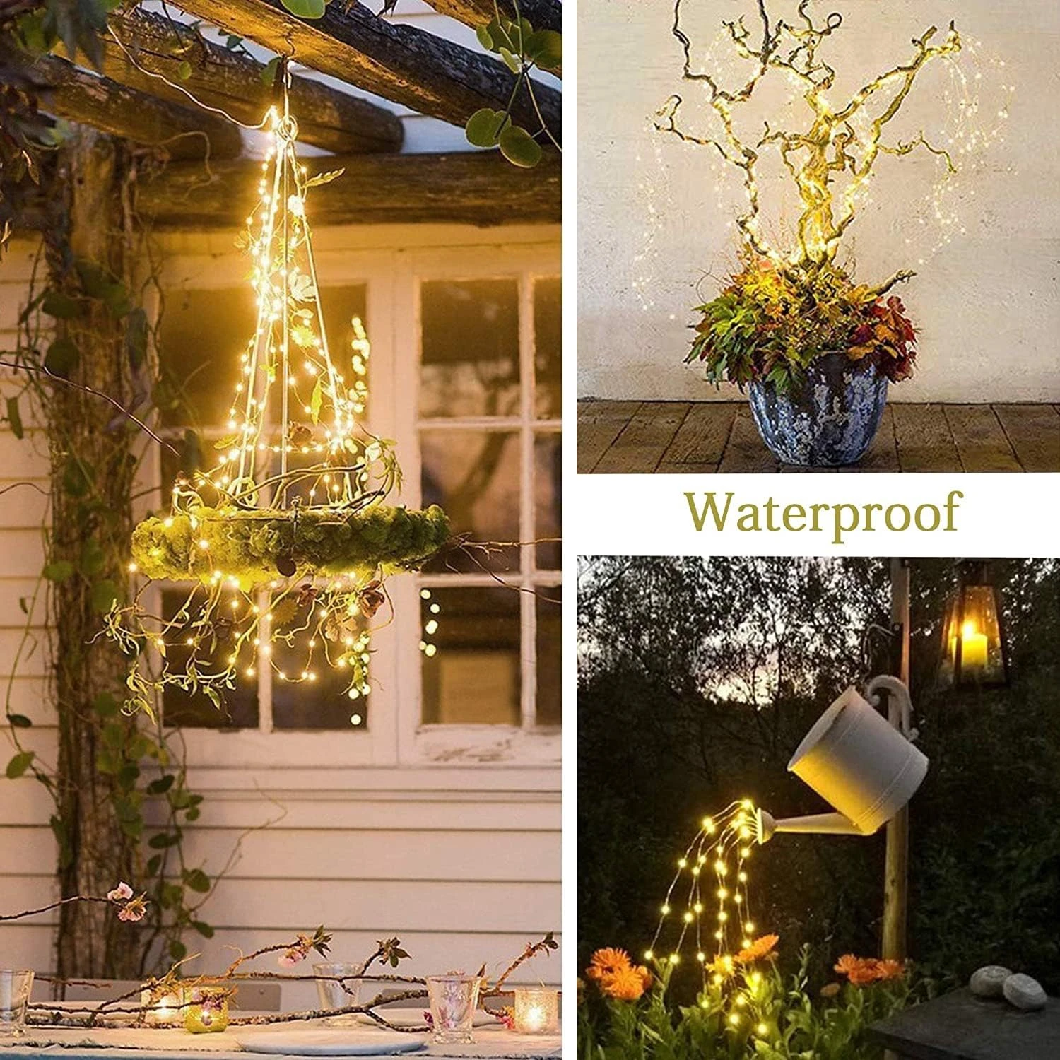 VOOKRY 10 Strands 200 LEDs Solar Fairy Lights Outdoor Waterproof, Solar Powered String Lights 8 Modes Twinkle Lights Firefly Lights For Christmas Patio Party Wedding Tree Yard Decorations(Warm White) 6 VOOKRY 10 Strands 200 LEDs Solar Fairy Lights Outdoor Waterproof, Solar Powered String Lights 8 Modes Twinkle Lights Firefly Lights For Christmas Patio Party Wedding Tree Yard Decorations(Warm White) - Image 6