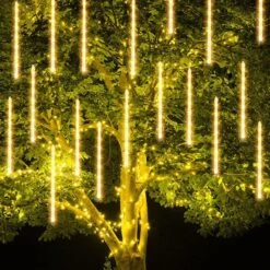 TW SHINE Christmas Meteor Shower Lights Outdoor, 288 LED 12" 8 Tubes Waterproof Christmas Lights Outdoor Plug In, Snow Falling Rain Icicle Xmas Lights Decorations, Warm White -Xmas Lighting Shop 81Qj3wrby7L. AC SL1500