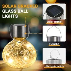 GIGALUMI Hanging Solar Lantern,4 Pack Outdoor Christmas Decorations,Hanging Solar Lights Outdoor Waterproof , Garden Decor For Lawn,Garden,Yard,Tree?Warm White -Xmas Lighting Shop 81REKzkuaeL. AC SL1500