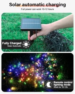 Acina 2 Pack Each 250 LED 85FT 8Modes Solar Powered String Lights Outdoor Waterproof, Solar Christmas Tree Lights Green Wire For Birthday Party Wedding Garden Patio Yard(Warm White & Multiple Colors) 11 Acina 2 Pack Each 250 LED 85FT 8Modes Solar Powered String Lights Outdoor Waterproof, Solar Christmas Tree Lights Green Wire For Birthday Party Wedding Garden Patio Yard(Warm White & Multiple Colors) -Xmas Lighting Shop 81Rs 4RaXCL. AC SL1500