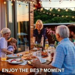 50FT Outdoor Patio String Lights, Outside G40 LED Globe Lights Waterproof UL Listed Connectable Hanging Lights With 25 Shatterproof Plastic Bulbs (2 Spare) For Backyard Porch Balcony Christmas Party -Xmas Lighting Shop 81SMpLPMzXL. AC SL1500