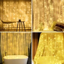 Solar Curtain String Lights Outdoor - 300 LED Fairy Window String Lights Solar Powered IP65 Waterproof, Twinkle String Lights 8 Modes For Home Garden Patio Porch Backyard Wedding Party Christmas -Xmas Lighting Shop 81SZK6ImKGL. AC SL1500